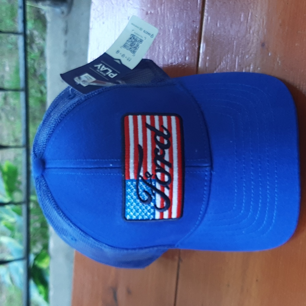 Ford Mesh Trucker Style Snapback Patriotic Cap Hat